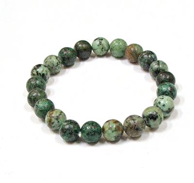 CR04-08mm STONE BRACELET IN AFRICAN TURQUOISE