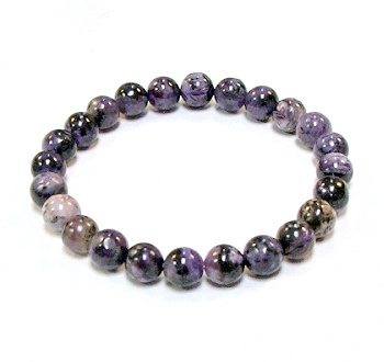 CRB593-8mm STONE BRACELET IN CHAROITE